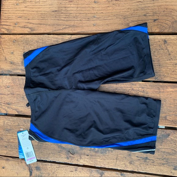 NWT Speedo Competitive Swimwear Size 32 Blue Stripe - Picture 12 of 12